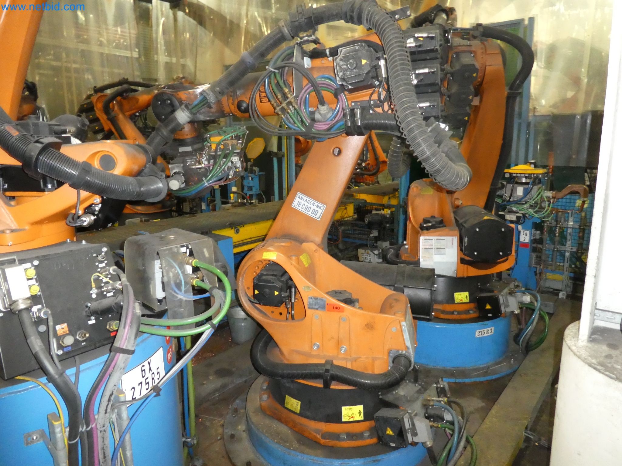 Robots, welding equipment and assembly accessories from the automotive industry-60