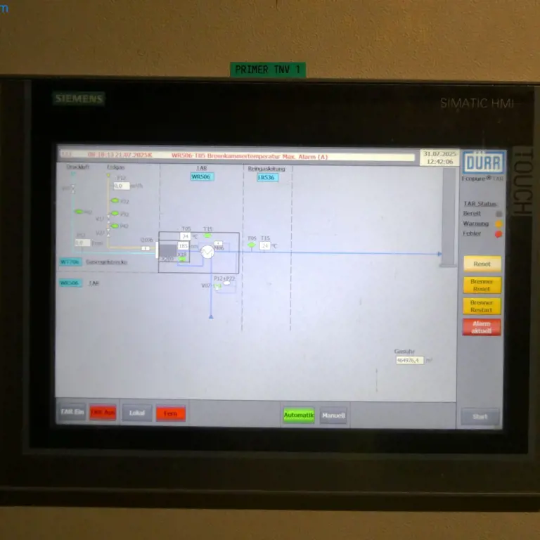System oczyszczania powietrza wylotowego DÜRR Ecopure TAR1108 S