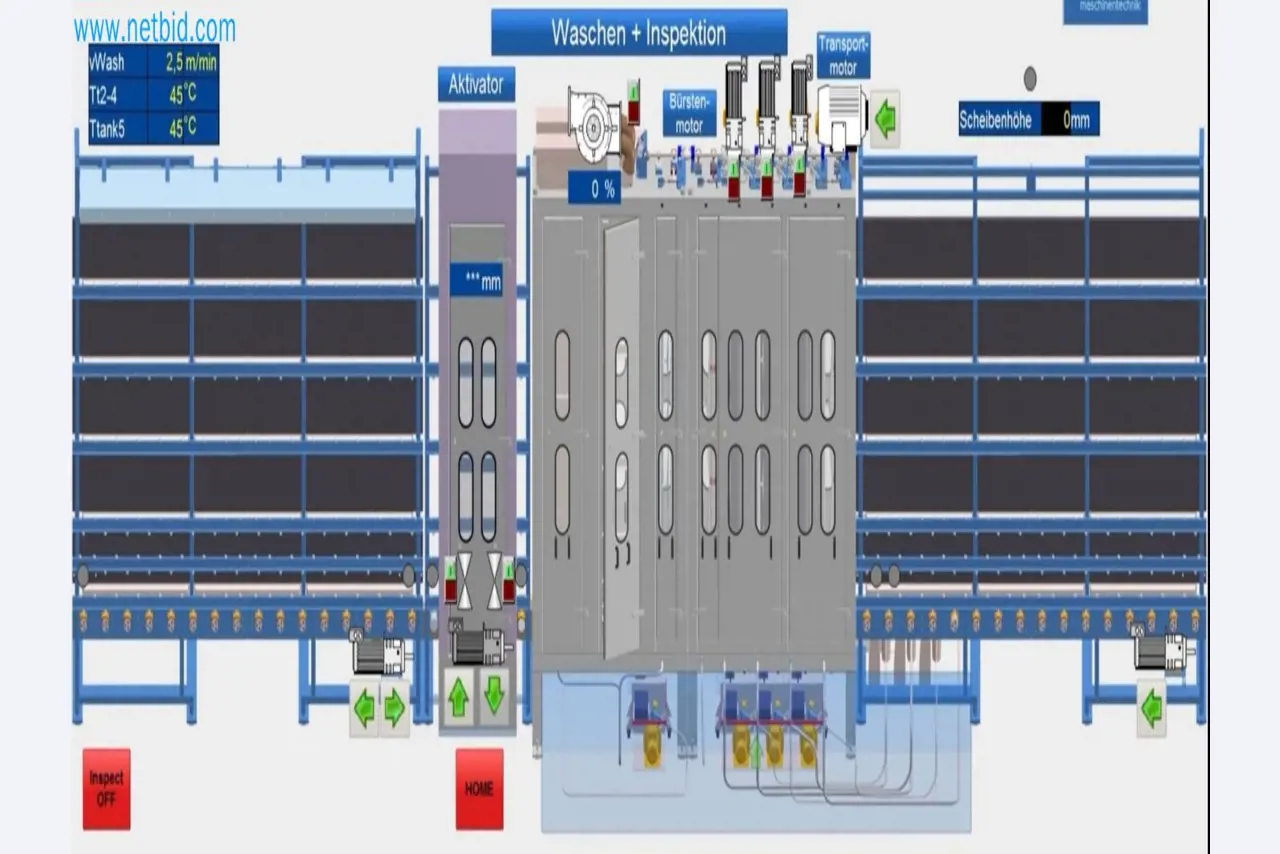 Verkauf einer neuwertigen Pulverbeschichtungs- und Sicherheitsglasanlage (Ausstellungsmaschine)-53