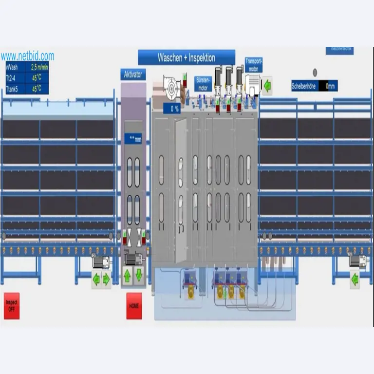 Verkauf einer neuwertigen Pulverbeschichtungs- und Sicherheitsglasanlage (Ausstellungsmaschine)-53