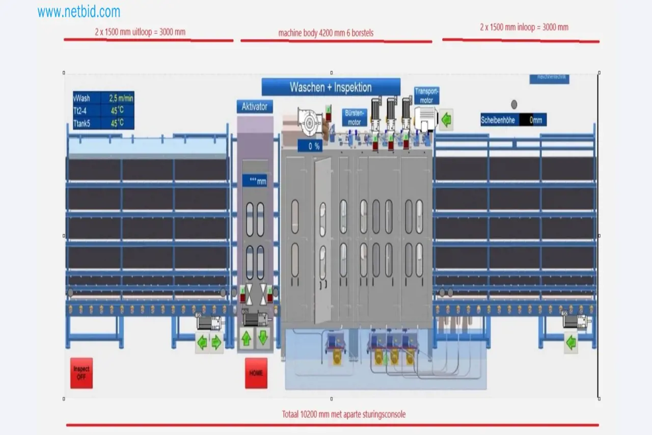Verkauf einer neuwertigen Pulverbeschichtungs- und Sicherheitsglasanlage (Ausstellungsmaschine)-56