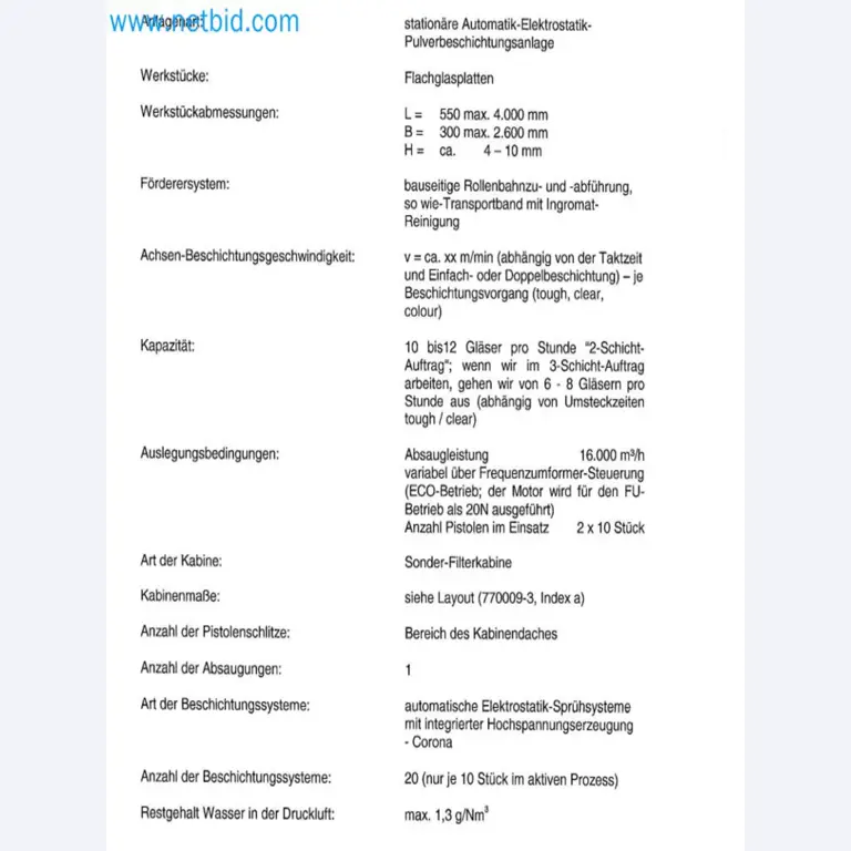 Verkauf einer neuwertigen Pulverbeschichtungs- und Sicherheitsglasanlage (Ausstellungsmaschine)-62