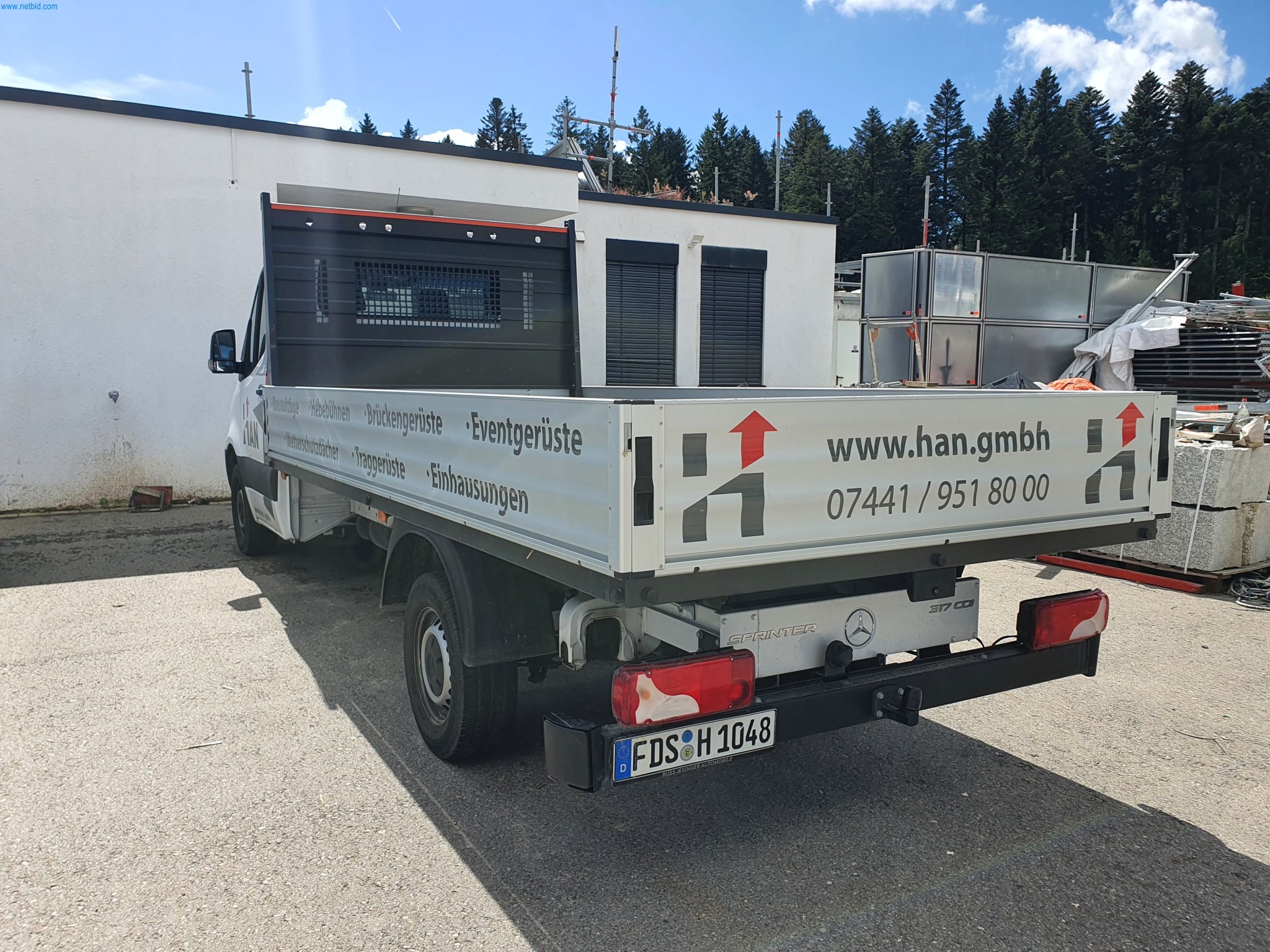 Gerüstmaterial mit Zubehör, Bauaufzug, Büro- und Edelstahlkücheneinrichtung, Bürocontainer und Bauzubehör-2