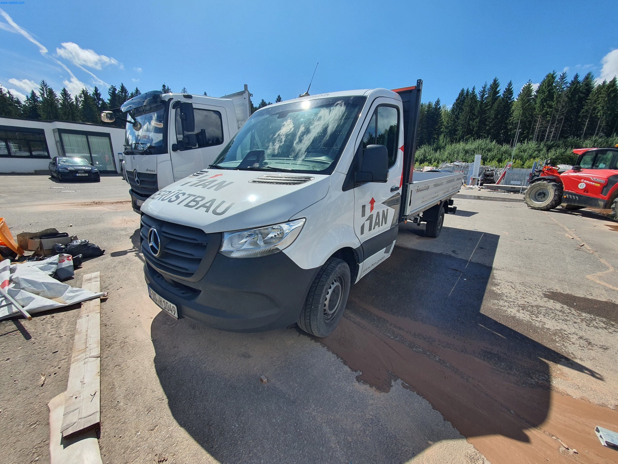 Gerüstmaterial mit Zubehör, Bauaufzug, Büro- und Edelstahlkücheneinrichtung, Bürocontainer und Bauzubehör-1