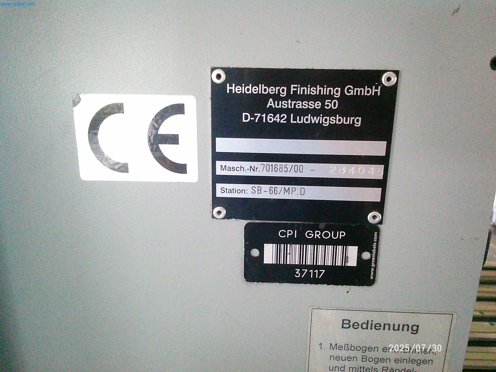 Gepflegte Maschinen einer Offset-Druckerei-3