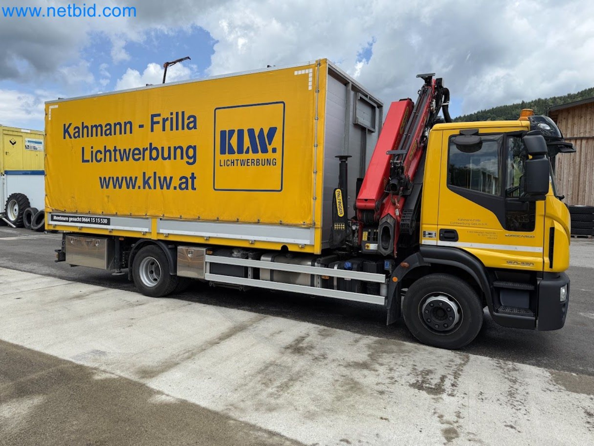 Ciężarówka IVECO 160-320 Eurocargo z żurawiem załadunkowym Palfinger PK 18002-EH B Power Link Plus-34