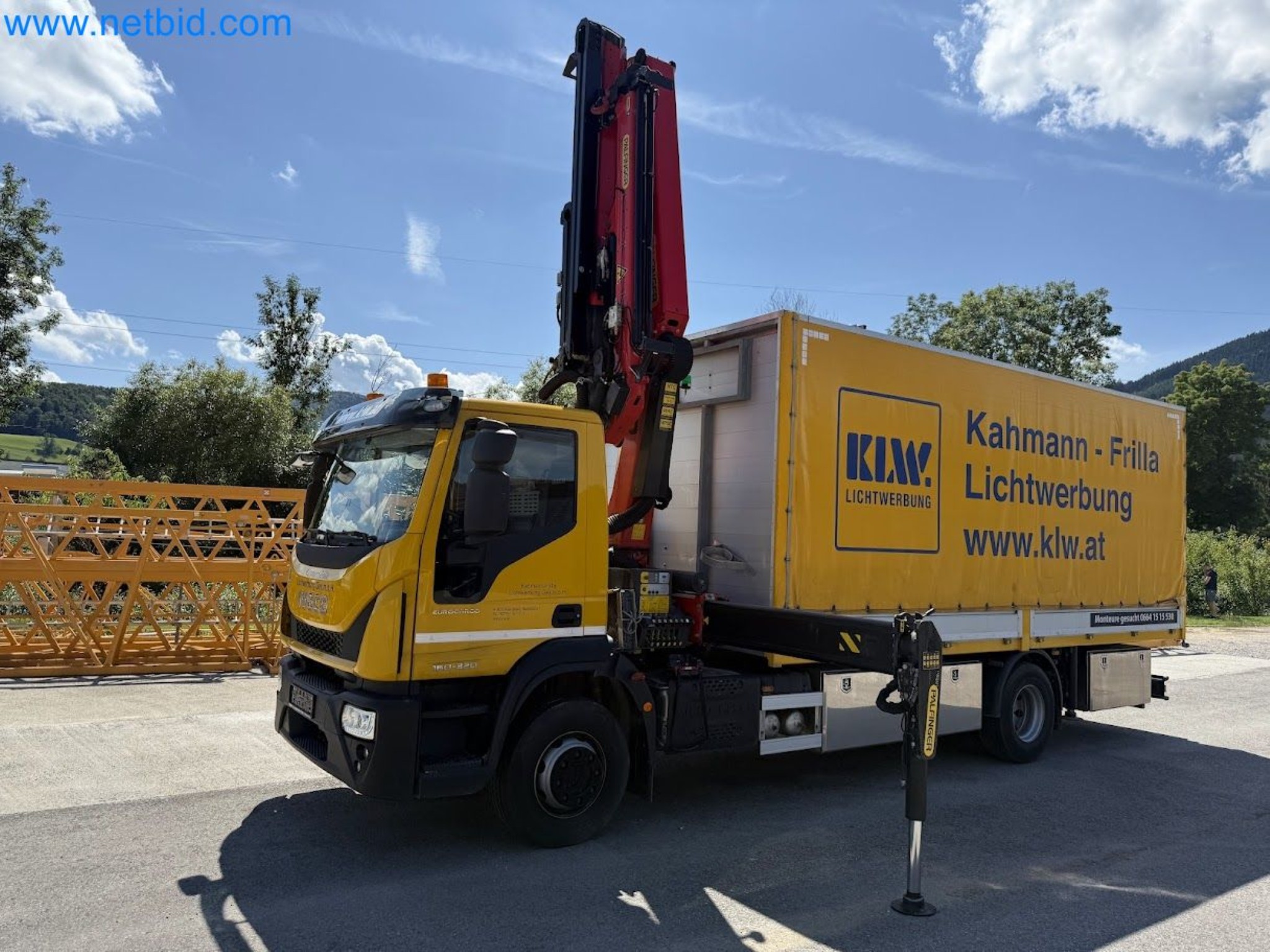 Ciężarówka IVECO 160-320 Eurocargo z żurawiem załadunkowym Palfinger PK 18002-EH B Power Link Plus-4