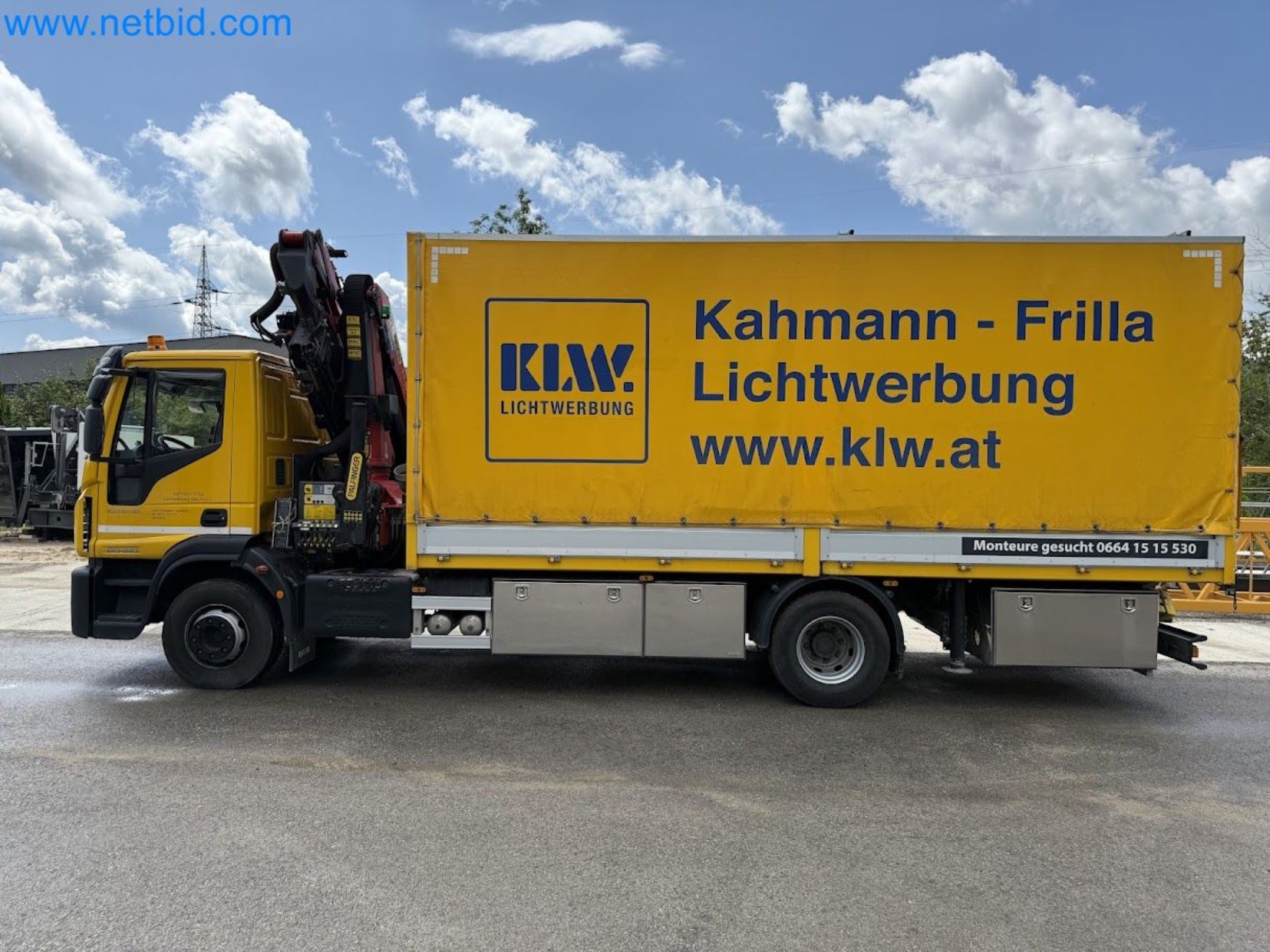 Ciężarówka IVECO 160-320 Eurocargo z żurawiem załadunkowym Palfinger PK 18002-EH B Power Link Plus-67