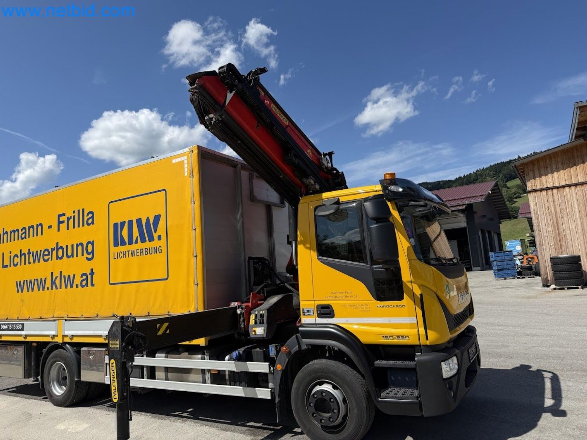 Ciężarówka IVECO 160-320 Eurocargo z żurawiem załadunkowym Palfinger PK 18002-EH B Power Link Plus-78