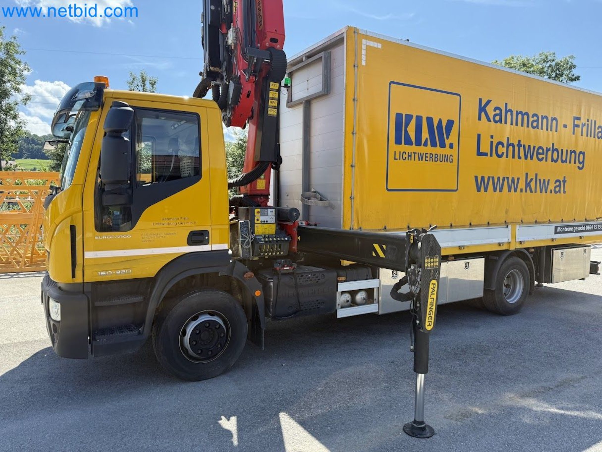 Ciężarówka IVECO 160-320 Eurocargo z żurawiem załadunkowym Palfinger PK 18002-EH B Power Link Plus-79