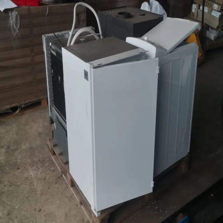 1 Posten Kühlschrank, Waschmaschine, Geschirrspüler und Kaminofen