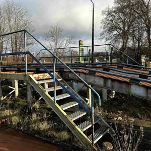 Drive-over ramp/ outdoor roller platform/ washing platform
