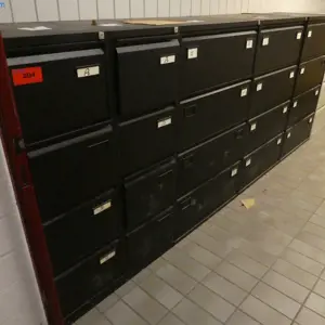15 Filing cabinets