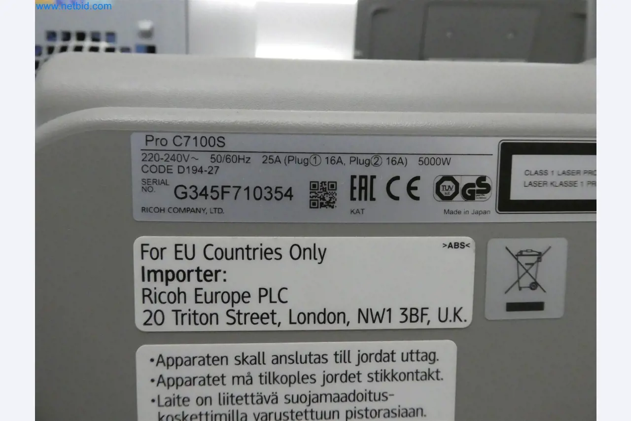 Printing and sorting machines-11