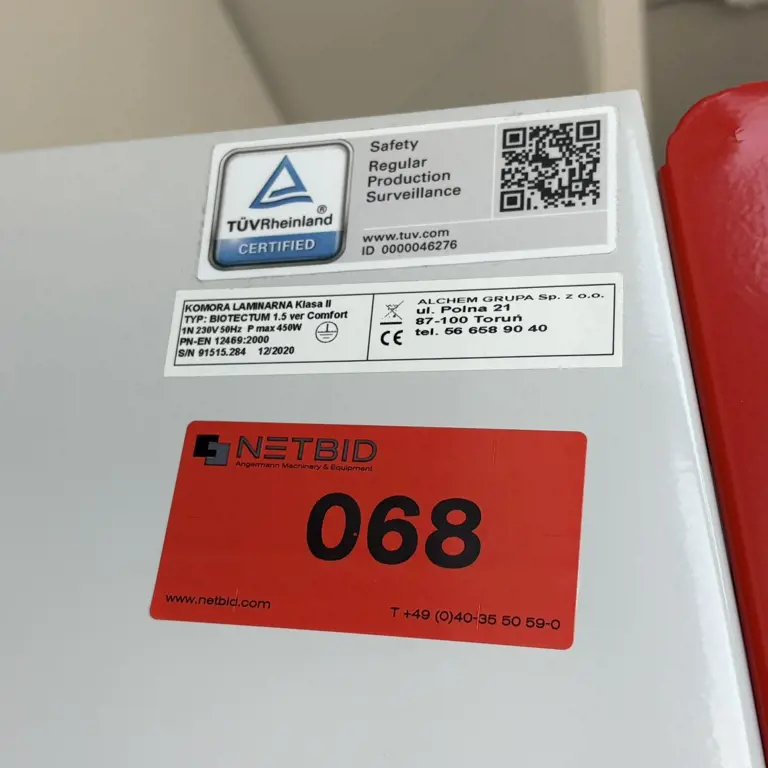 Banco esterilizado BIOTECTUM Total Safety 1.5 Comfort