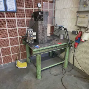 Hydraulic straightening press (124)