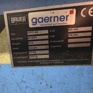 Chip dump bucket Bauer Expo 900