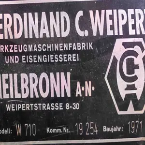 Soustruh L+Z Weipert W710