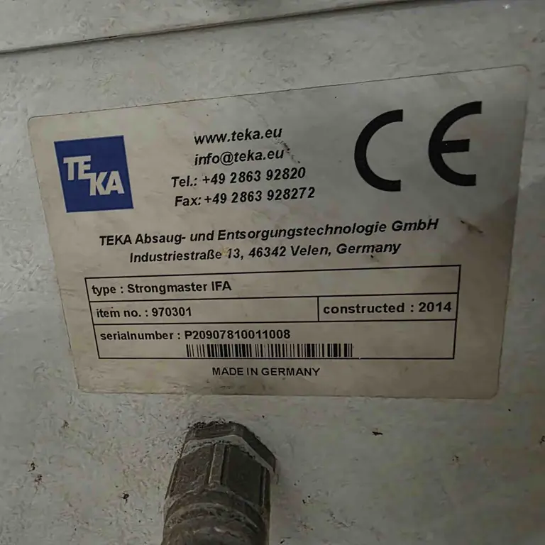 Mobile welding fume extraction system Teka Strongmaster EFA