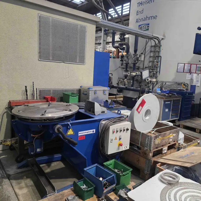 Welding turning device Heinrichsglück Drehkipptisch DK 1.000-P800