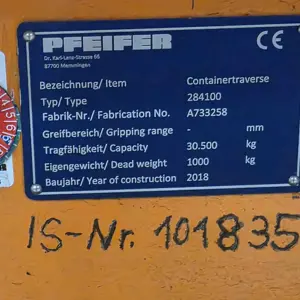 Posun paprsku Pfeifer Containertraverse 284100