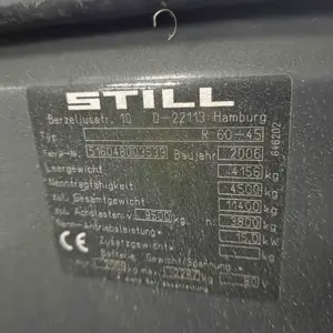 Elektrický vysokozdvižný vozík (k dispozici 31/07/2026) Still R 60-45