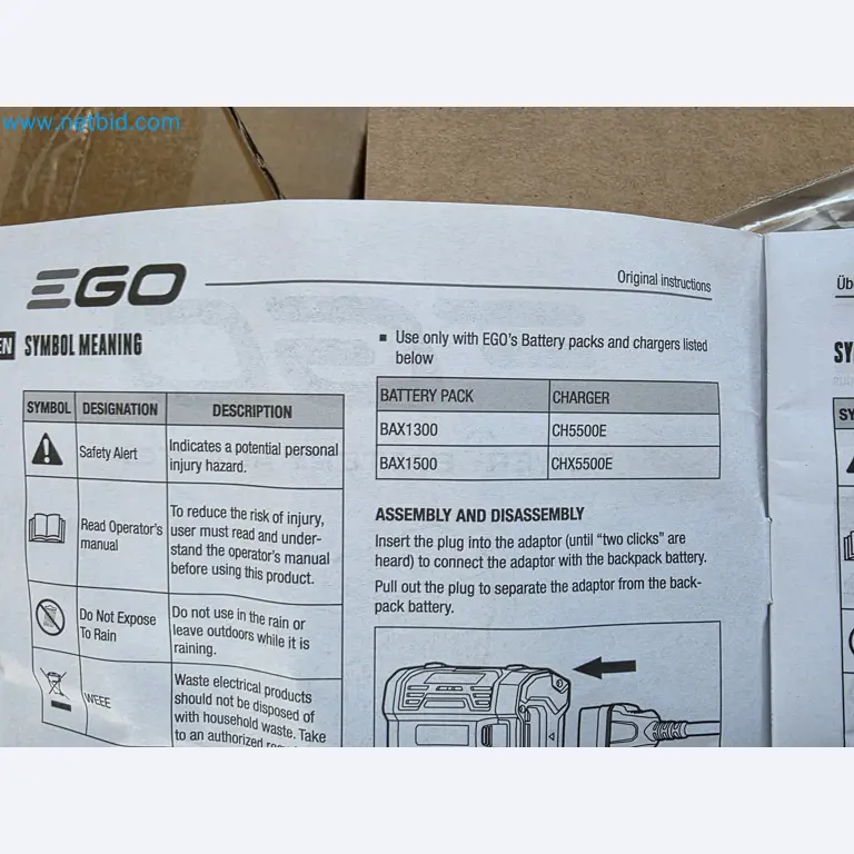 Auktion - EGO-Elektrowerkzeugen ungenutzt-4