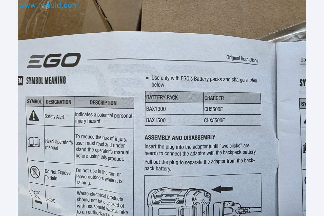 Auktion - EGO-Elektrowerkzeugen ungenutzt-4