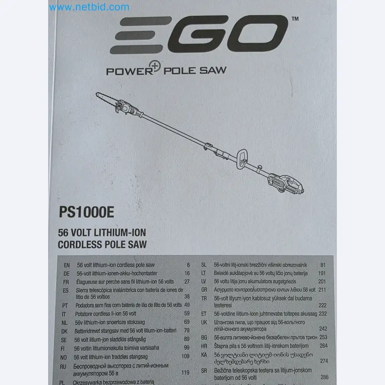 Auktion - EGO-Elektrowerkzeugen ungenutzt-4