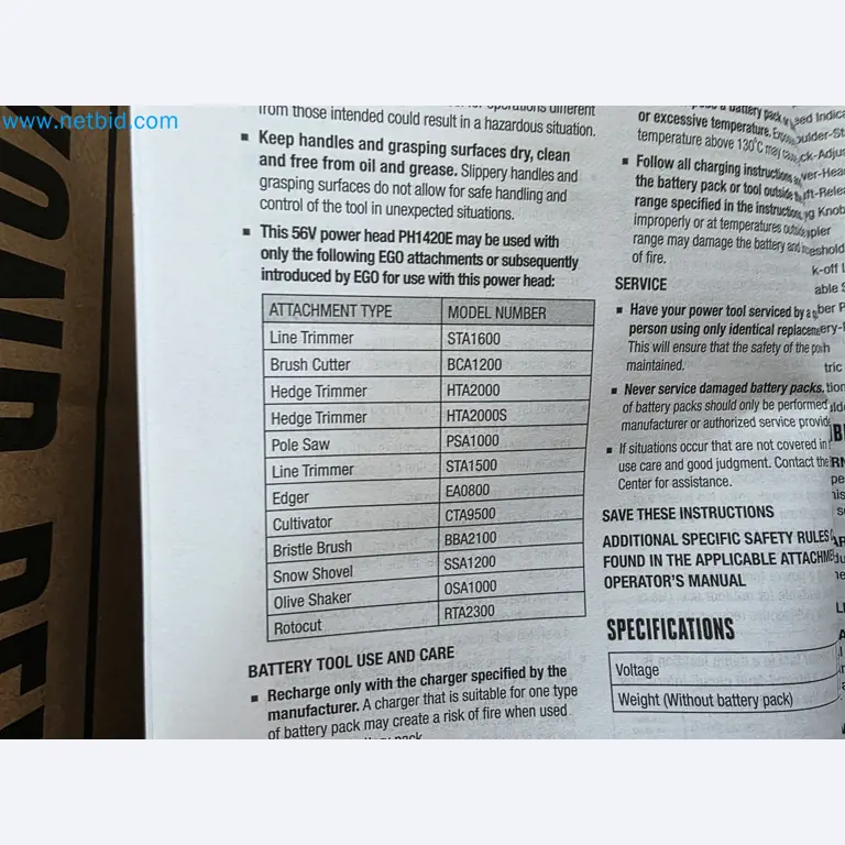 Auktion - EGO-Elektrowerkzeugen ungenutzt-6