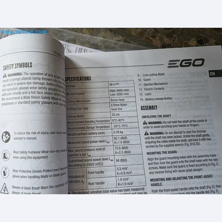 Auktion - EGO-Elektrowerkzeugen ungenutzt-5