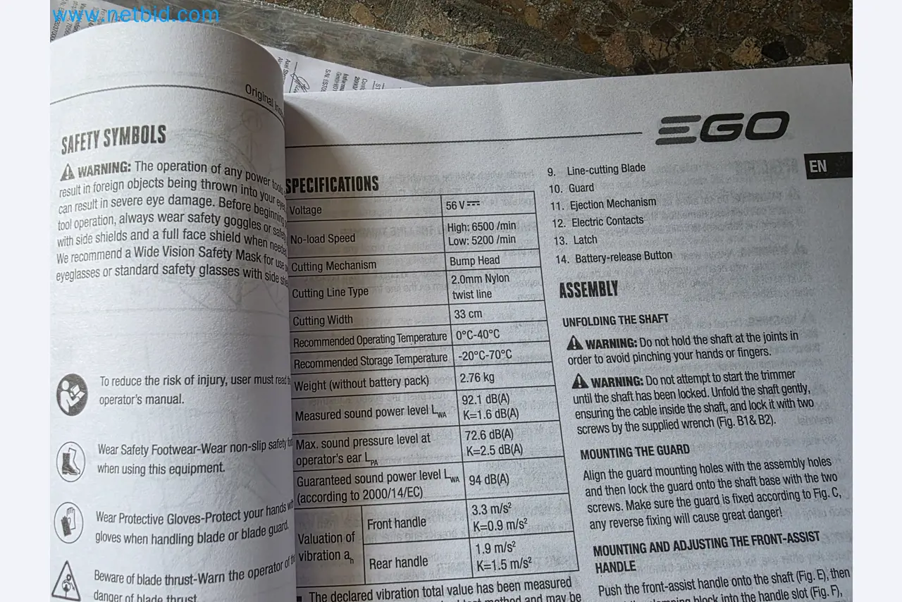 Auktion - EGO-Elektrowerkzeugen ungenutzt-5