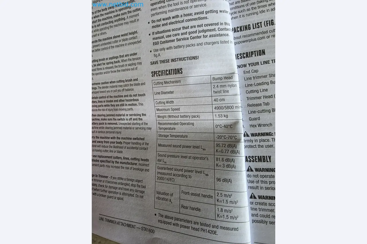 Auktion - EGO-Elektrowerkzeugen ungenutzt-2