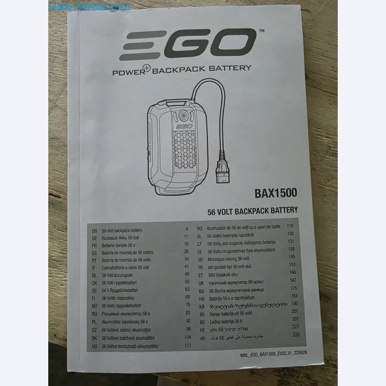 Auktion - EGO-Elektrowerkzeugen ungenutzt-2
