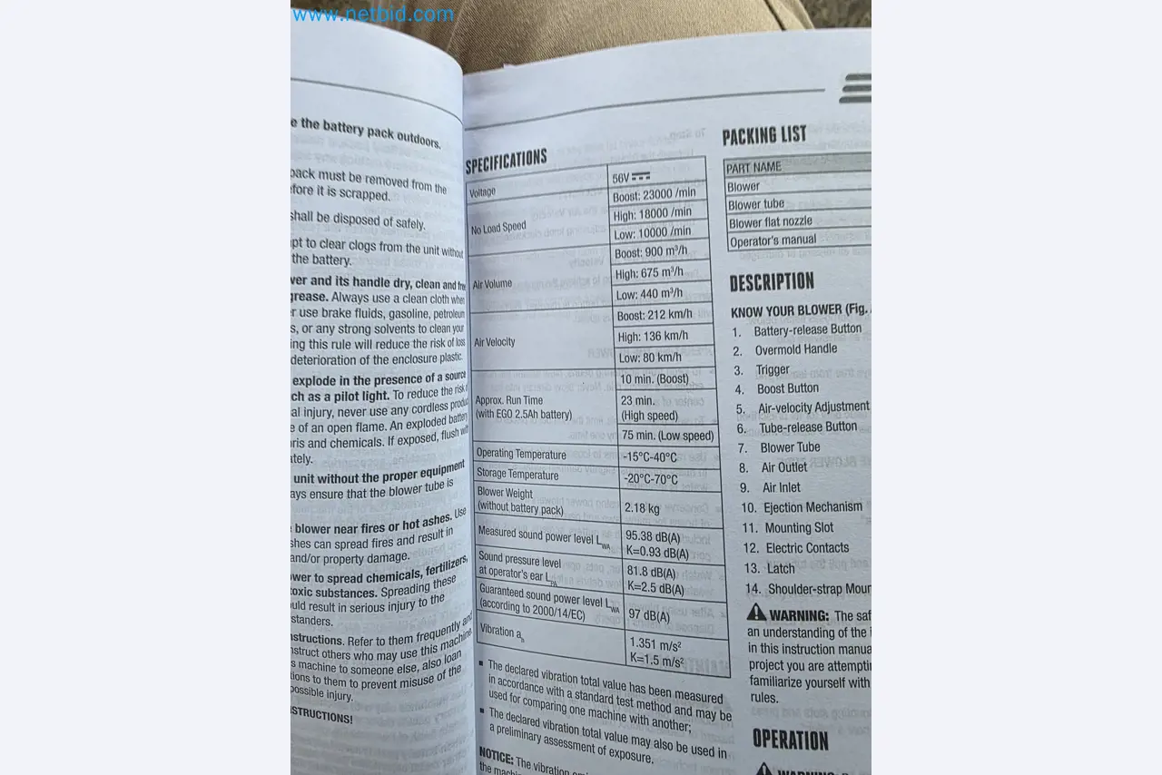 Auktion - EGO-Elektrowerkzeugen ungenutzt-3