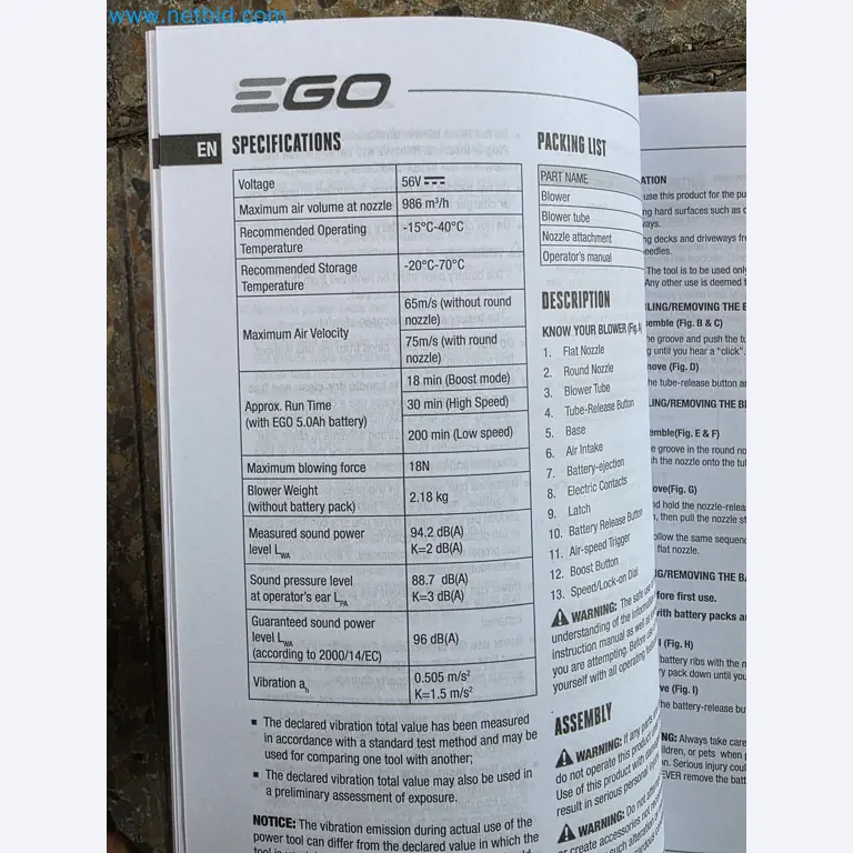 Auktion - EGO-Elektrowerkzeugen ungenutzt-3