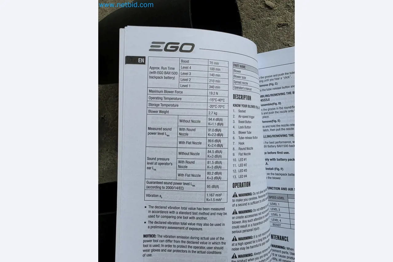 Auktion - EGO-Elektrowerkzeugen ungenutzt-5