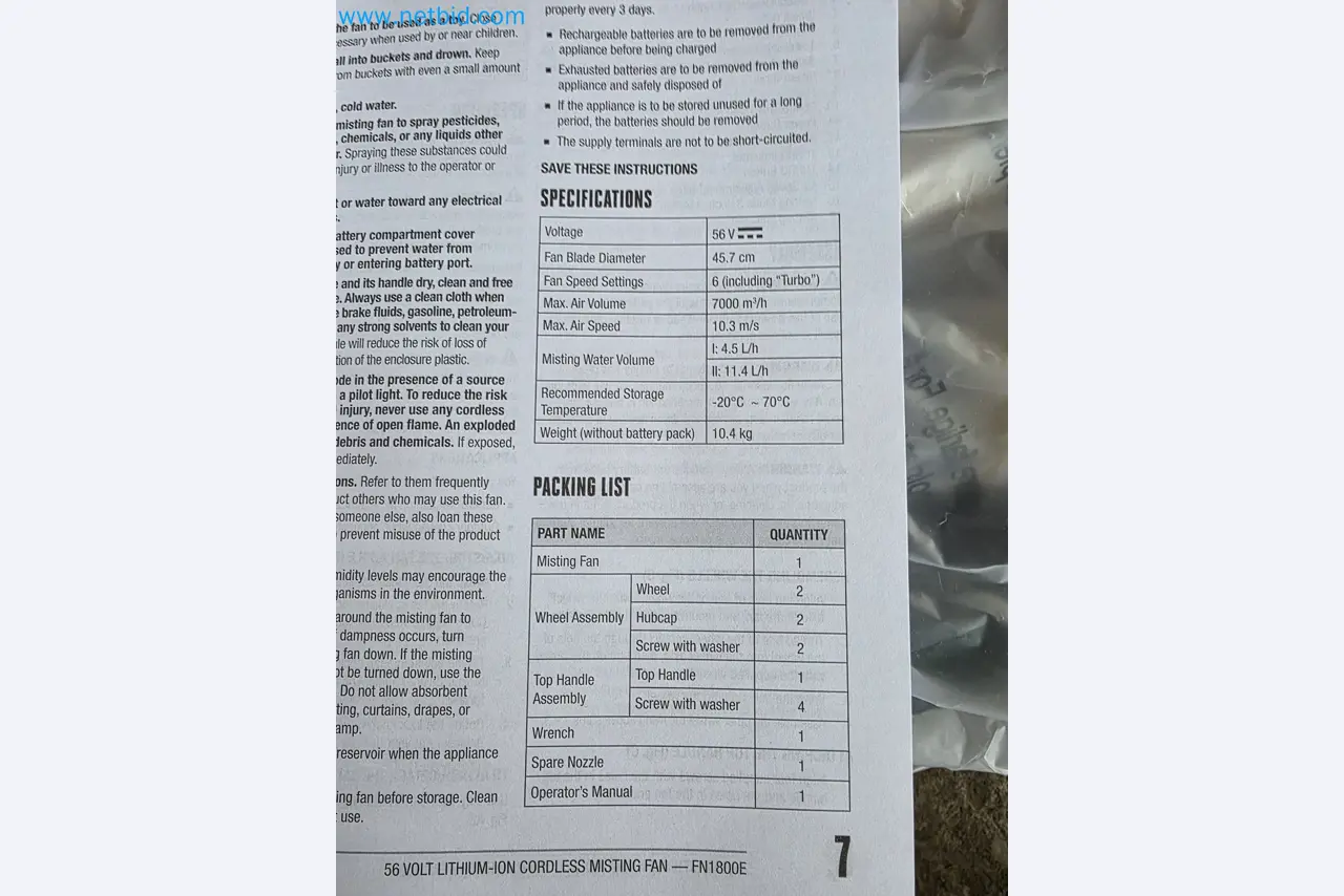 Auktion - EGO-Elektrowerkzeugen ungenutzt-3