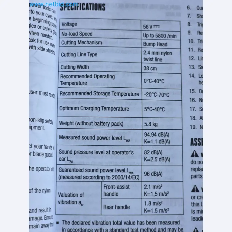 Auktion - EGO-Elektrowerkzeugen ungenutzt-6