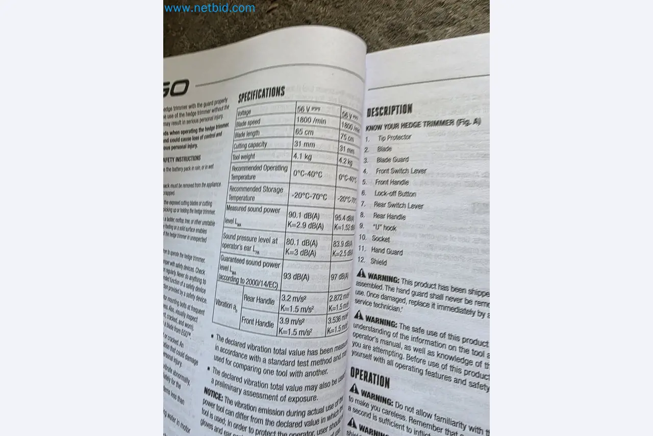 Auktion - EGO-Elektrowerkzeugen ungenutzt-3