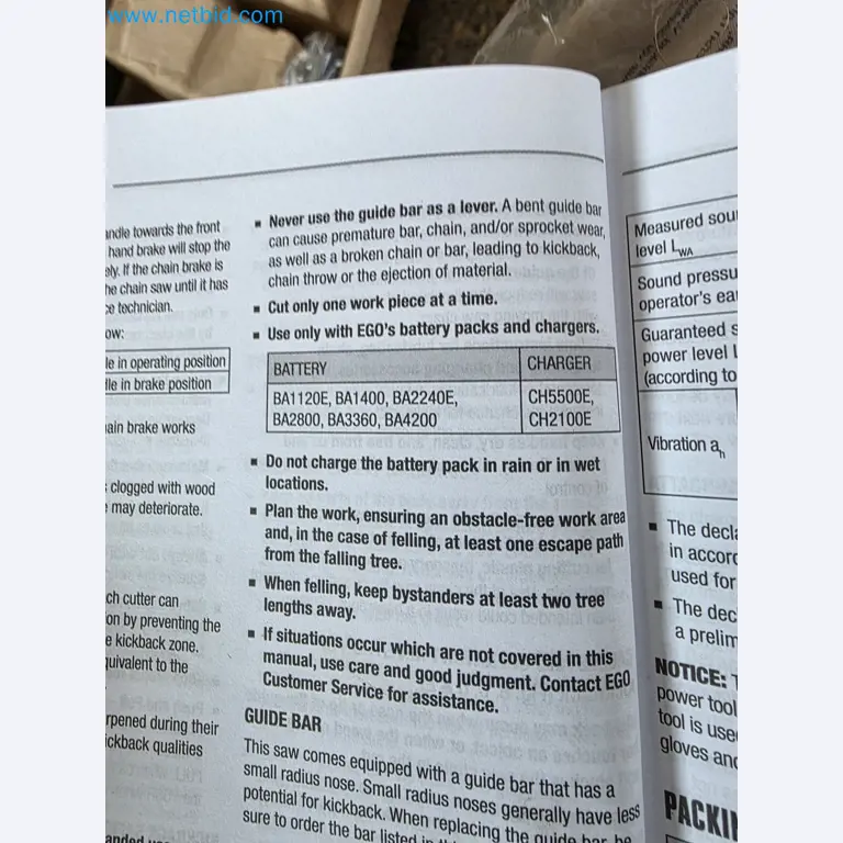 Auktion - EGO-Elektrowerkzeugen ungenutzt-6