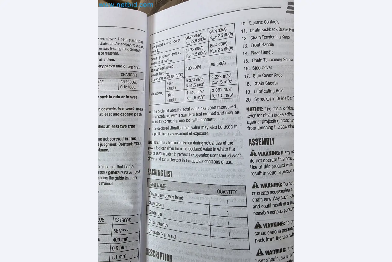 Auktion - EGO-Elektrowerkzeugen ungenutzt-8