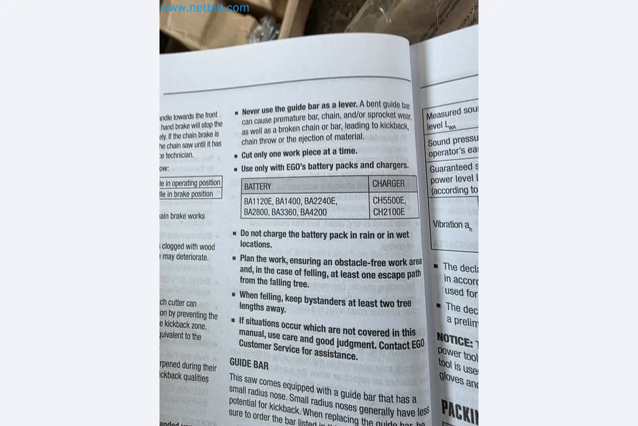 Auktion - EGO-Elektrowerkzeugen ungenutzt-6