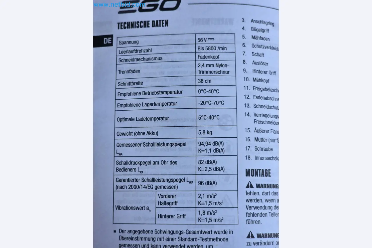 Auktion - EGO-Elektrowerkzeugen ungenutzt-5