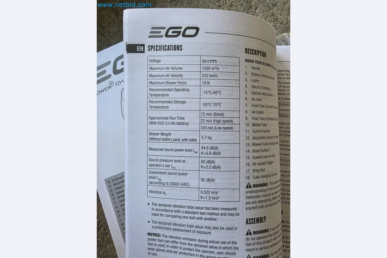 Auktion - EGO-Elektrowerkzeugen ungenutzt-6