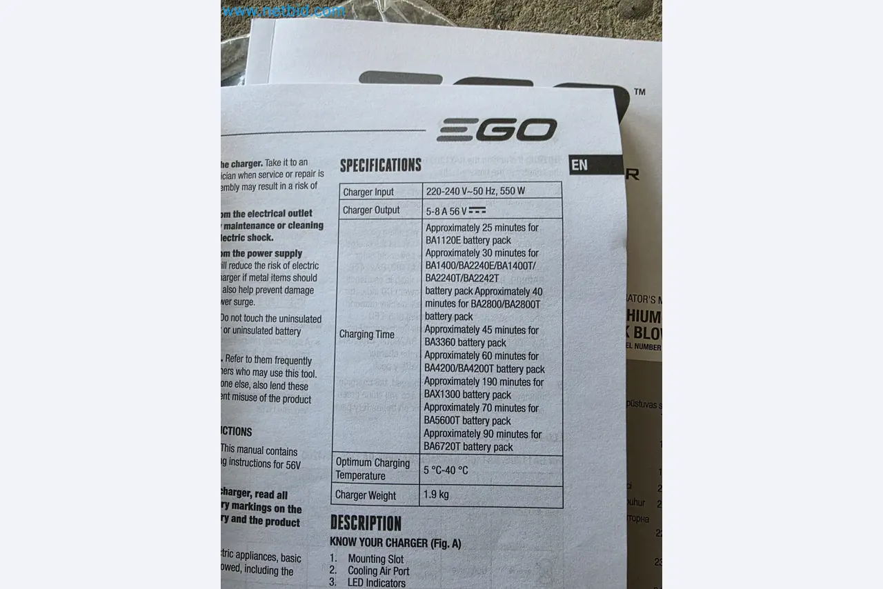 Auktion - EGO-Elektrowerkzeugen ungenutzt-7