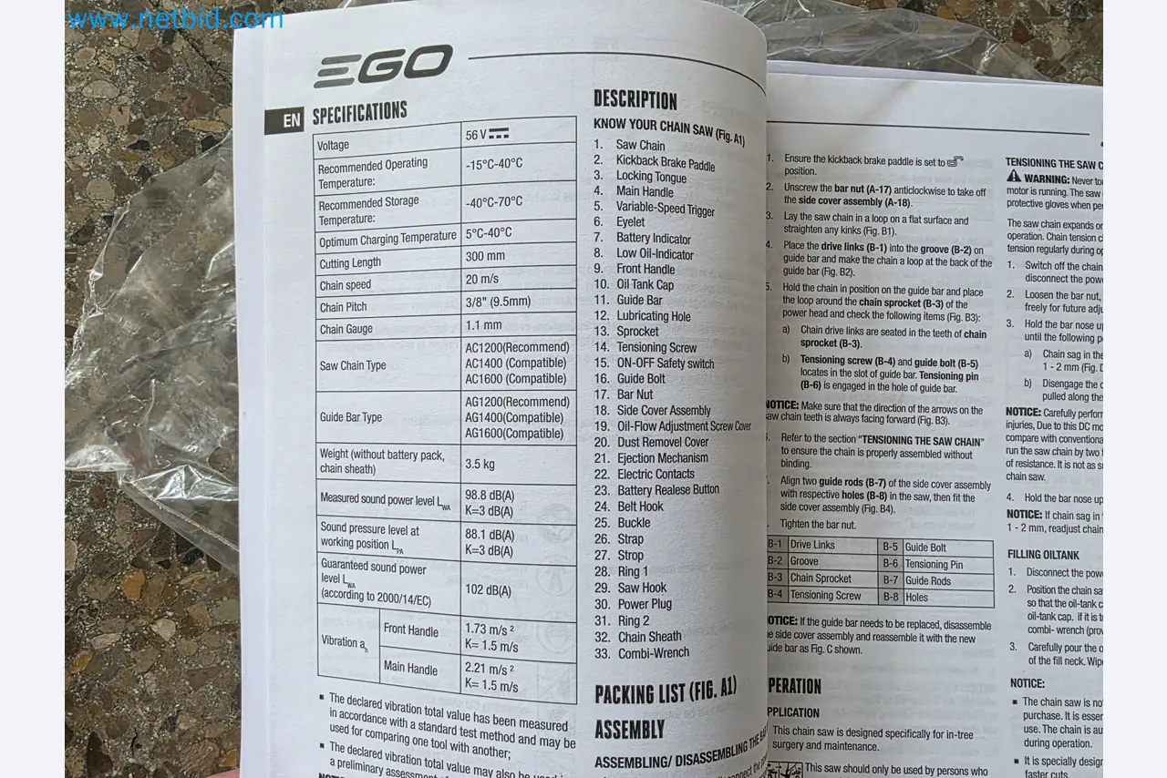 Auktion - EGO-Elektrowerkzeugen ungenutzt-10
