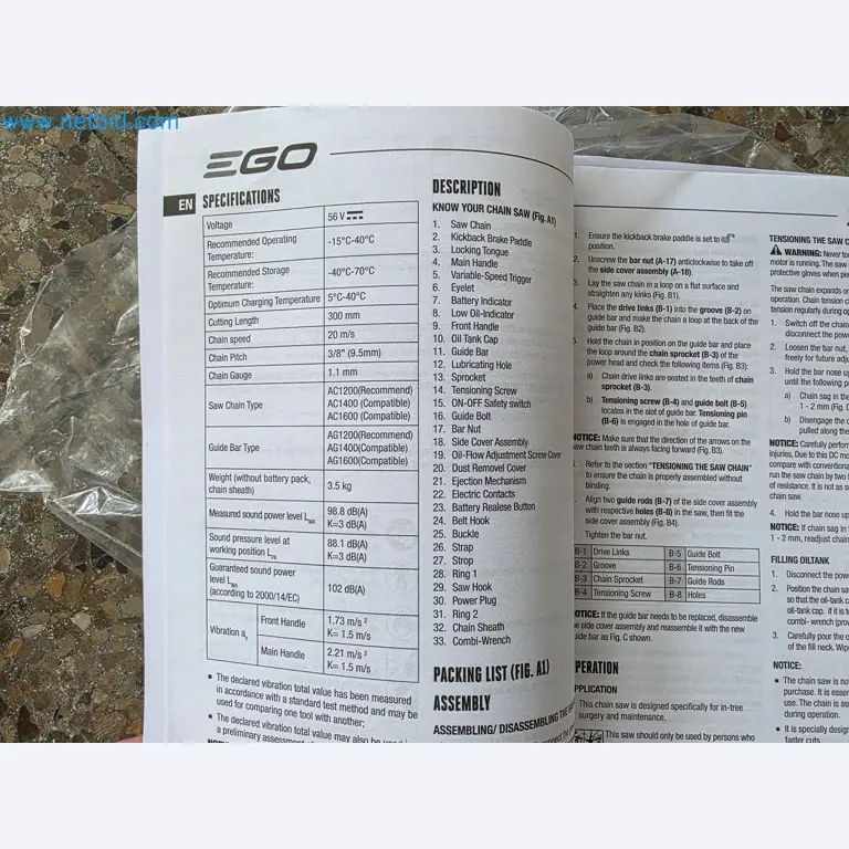 Auktion - EGO-Elektrowerkzeugen ungenutzt-10