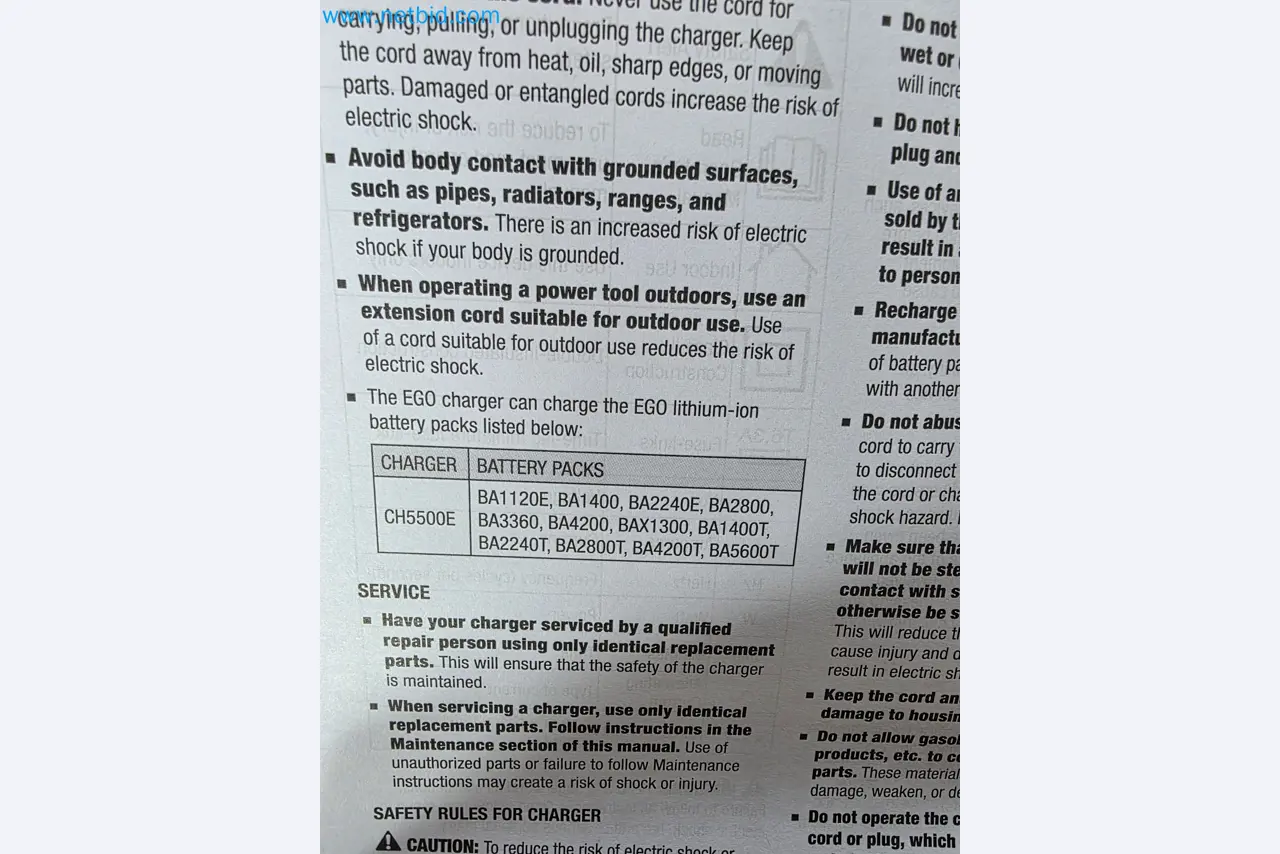 Auktion - EGO-Elektrowerkzeugen ungenutzt-5