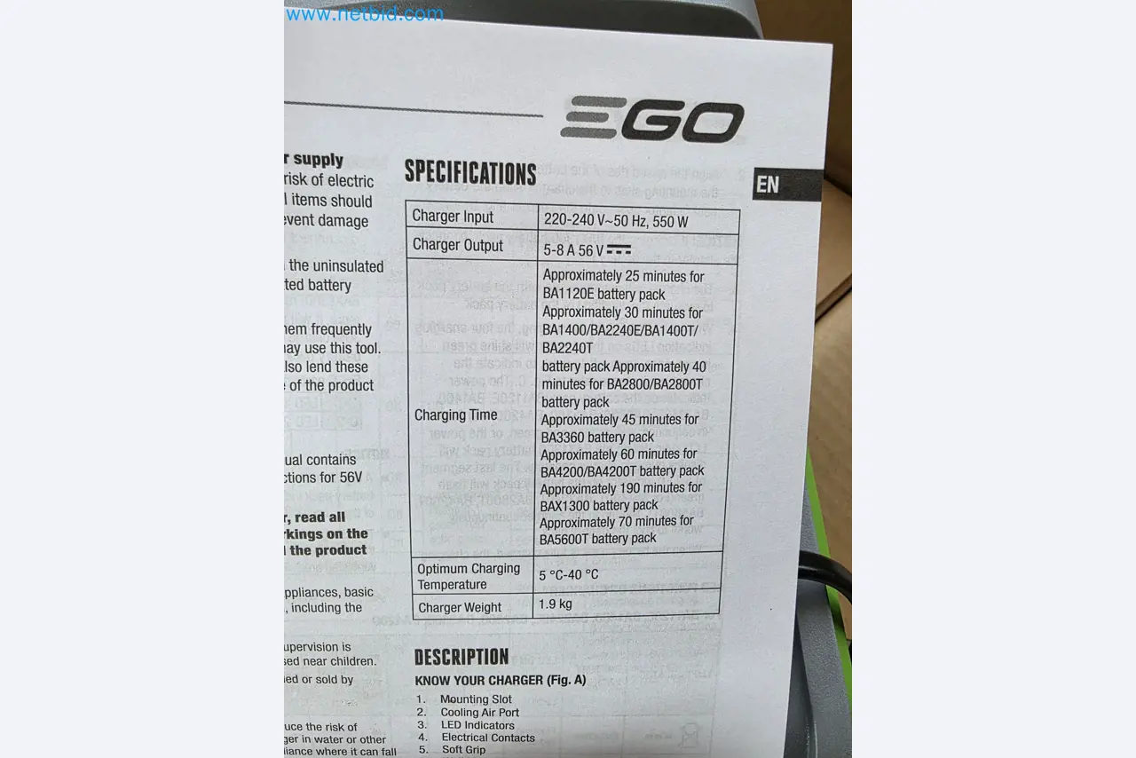 Auktion - EGO-Elektrowerkzeugen ungenutzt-4